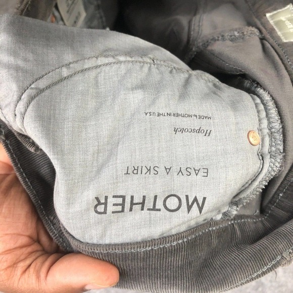 Mother Womens Easy A Skirt Gray Corduroy Size 26 Altered Into Mini Skirt* - Picture 11 of 13